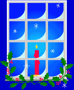 window and candle